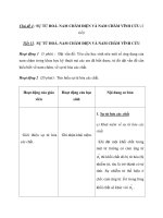 Chủ đề 4 : SỰ TỪ HOÁ. NAM CHÂM ĐIỆN VÀ NAM CHÂM VĨNH CỬU (2 tiết) pptx