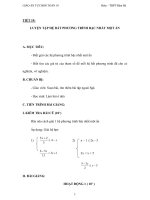 TIẾT 19: LUYỆN TẬP HỆ BẤT PHƯƠNG TRÌNH BẬC NHẤT MỘT ẨN ppt