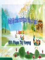 Giáo án điện tử tiểu học: Đạo đức lớp 1 pptx