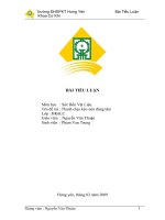 BÀI TIỂU LUẬN: SỨC BỀN CỦA VẬT LIỆU pps