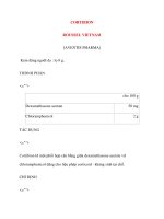 Lý thuyết y khoa: Tên thuốc CORTIBION ppsx