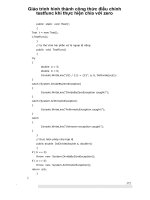 Giáo trình hình thành công thức điều chỉnh testfunc khi thực hiện chia với zero p1 pps