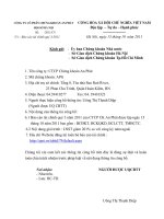 BÁO CÁO TÀI CHÍNH QUÝ 3 NĂM 2011 CỦA CÔNG TY CP CHỨNG KHOÁN AN PHÁT 2 pot