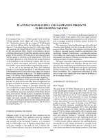 ENCYCLOPEDIA OF ENVIRONMENTAL SCIENCE AND ENGINEERING - PLANNING WATER SUPPLY AND SANITATION PROJECTS IN DEVELOPING NATIONS pptx