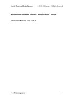 Mobile Phones and Brain Tumours - part 1 doc