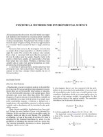 ENCYCLOPEDIA OF ENVIRONMENTAL SCIENCE AND ENGINEERING - STATISTICAL METHODS FOR ENVIRONMENTAL SCIENCE potx