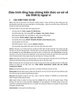 Giáo trình tổng hợp những kiến thức cơ sở về các thiết bị ngoại vi phần 1 potx