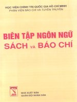 Biên tập ngôn ngữ sách và báo chí tập 2 part 1 pot