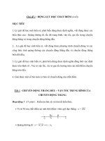 Chủ đề 1 : ĐỘNG LỰC HỌC CHẤT ĐIỂM (4 tiết) pptx