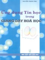 Ứng dụng tin học trong giảng dạy Hóa học part 1 pptx