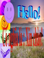 Giáo án điện tử tiểu học môn tiếng Anh: Tiếng anh cơ bản_2 doc