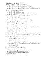 CÂU HỎI VÀ BÀI TẬP TRẮC NGHIỆM pptx