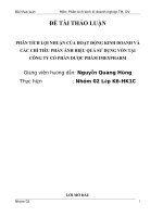 bai thao luan nhom mon phan tich pptx