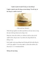 Càphê có phải là một đồ uống an toàn không? pps