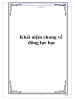 Khái niệm chung về đông lực học pot