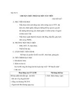 Tiết 70-71 CHUYỆN CHỨC PHÁN SỰ ĐỀN TẢN VIÊN - NGUYỄN DỮ docx