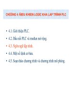 Điều khiển logic khả lập trình PLC ppt