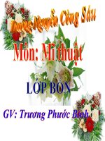 Giáo án điện tử tiểu học: Mỹ thuật lớp 4 ppt