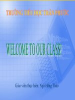 Giáo án điện tử tiểu học: Let''''s Learn Some more U1 pot