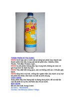 Copy of THÀNH PHẦN VÀ TÁC DỤNG potx