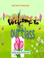 Giáo án điện tử tiểu học:tiếng anh lớp 5 unit7 Lets Learn docx