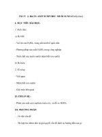 Bài 33: AXIT SUNFURIC. MUỐI SUNFAT(tiếp theo) pdf
