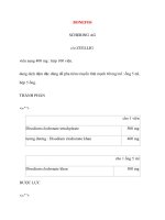 Lý thuyết y khoa: Tên thuốc BONEFOS SCHERING AG pdf