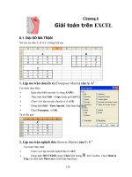 Giải toán trên EXCEL doc