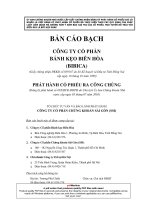 Bản cáo bạch công ty cổ phần bánh kẹo Biên Hòa Bibica docx