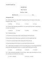 Đề thi học kỳ II Vật lý 10 doc