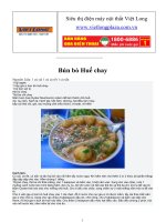 Bún bò Huế chay docx