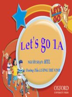 Giáo án điện tử tiểu học môn tiếng anh: Tiếng anh lớp 2 pptx