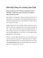 Khác biệt lạ lùng với xu hướng Glam Punk pptx