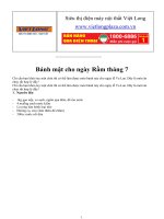 Bánh mật cho ngày Rằm tháng 7 ppsx