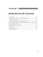 Mô hình toán thủy văn lưu vực nhỏ - Chương 1 docx