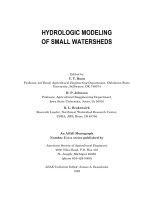 Mô hình toán thủy văn lưu vực nhỏ - Chương 0 pptx