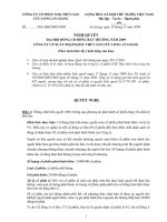 CÔNG TY CỔ PHẦN XNK THỦY SẢN CỬU LONG AN GIANG - NGHỊ QUYẾT HỘI ĐỒNG CỔ ĐÔNG BẤT THƯỜNG 2009 pptx