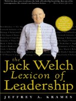 The Jack Welch Lexicon of Leadership phần 1 pdf
