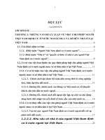 các vấn đề pháp lý về mua và sở hữu nhà ở của người việt nam định cư ở nước ngoài – lý luận và thực tiễn