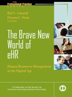 the brave new world of ehr human resources in the digital age phần 1 potx