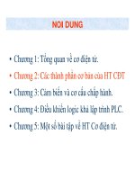 CÁC THÀNH PHẦN CƠ BẢN CỦA HỆ THỐNG CƠ ĐIỆN TỬ ppsx