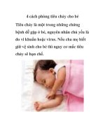 4 cách phòng tiêu chảy cho bé pot