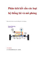 Phân tích kết cấu các loại hệ thống lái và mô phỏng potx
