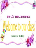 Giáo án điện tử tiểu học: tiếng anh - Section ppsx