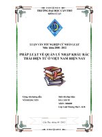 pháp luật về quản lý nhập khẩu rác thải điện tử ở việt nam hiện nay