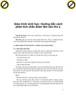 Giáo trình sinh học: Hướng dẫn cách phân tích chẩn đoán lâm sàn thú y phần 1 doc