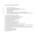 Câu hỏi ôn tập môn Độc chất học thức ăn chăn nuôi doc