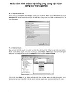 Giáo trình hình thành hệ thống ứng dụng vận hành computer management p1 potx