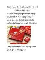 Bánh Trung thu chất lượng kém vẫn trôi nổi trên thị trường docx