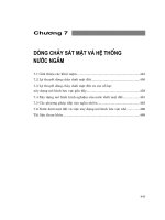 Mô hình toán thủy văn lưu vực nhỏ - Chương 7 pdf